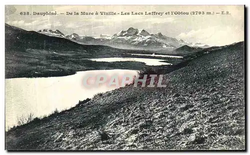 Ansichtskarte AK Dauphine de la Mure a Vizille Les Lacs Laffrey et l Obiou