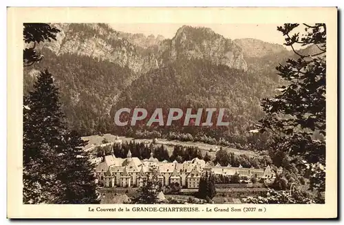 Ansichtskarte AK Dauphine La Grande Chartreuse Le Couvent Le grand Som