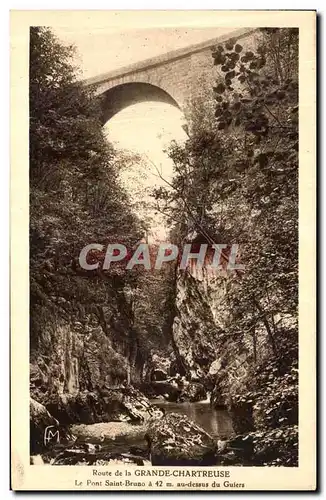 Cartes postales Dauphine Route de la Grande Chartreuse Le pont Saint Bruno