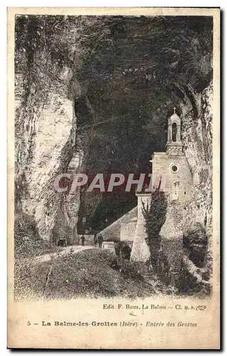 Cartes postales Dauphine La Balme les Grottes Entree des grottes