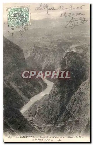 Cartes postales Dauphine Ligne de la Mure Les abimes du Drac et le Mont Aiguille