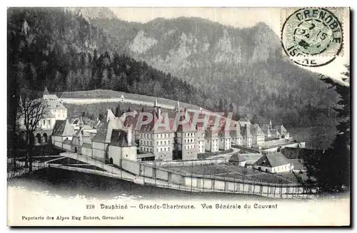 Cartes postales Dauphine Grande Chartreuse Vue Generale du Couvent