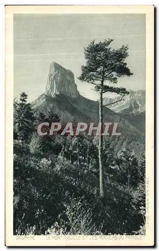 Cartes postales Dauphine Le mont Aiguille et les rochers du parquet