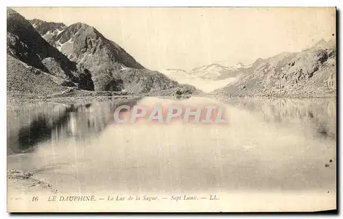 Ansichtskarte AK Dauphine Le lac de la Sague Sept Laux