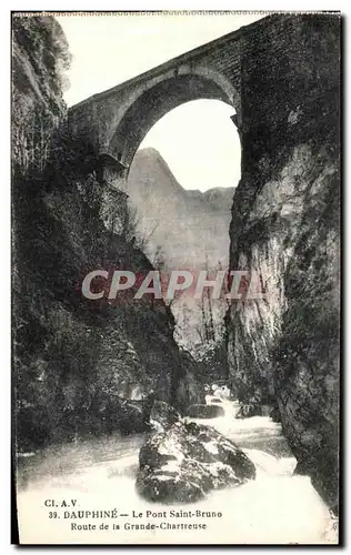 Cartes postales Dauphine Le Pont Saint Bruno Route de la Grande Chartreuse