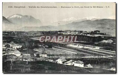 Ansichtskarte AK Dauphine Vallee du Graisivaudan Barraux le Fort au Fond le Mt Blanc