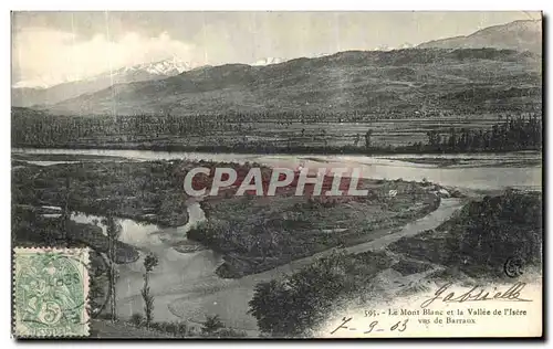 Cartes postales Le Mont Blanc et la Vallee de l Isere Vus de Barraux