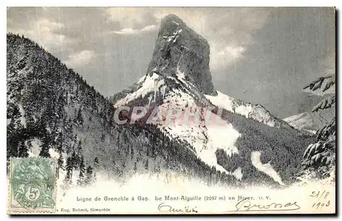 Cartes postales Ligne de Greboble a Gap Le Mont Aiguille en Hiver