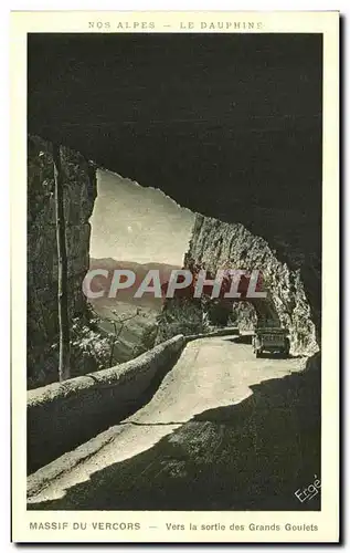 Ansichtskarte AK Massif du Vercors vers la Sortie des Grands Goulets