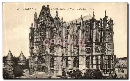 Ansichtskarte AK Beauvais La Cathedrale Vue Generale