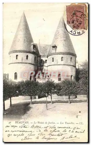 Ansichtskarte AK Beauvais Le Palais de Justice Les Tourelles