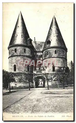 Ansichtskarte AK Beauvais Porte du Palais de Justice