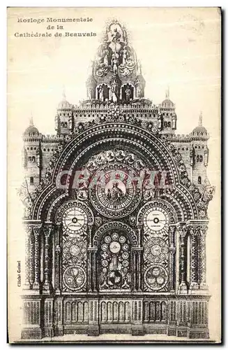 Cartes postales Beauvais Horloge Monumentale de la Cathedrale de Beauvais