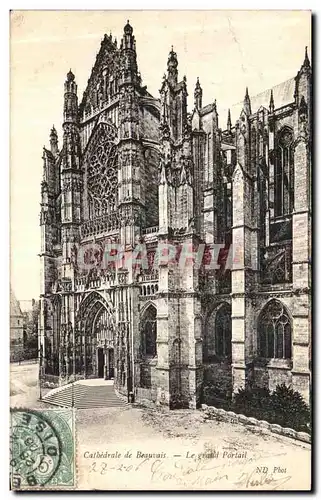 Cartes postales Beauvais Le Grand Portail