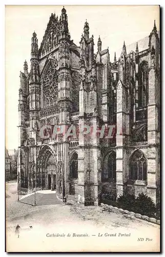 Cartes postales Beauvais Le Grand Portail