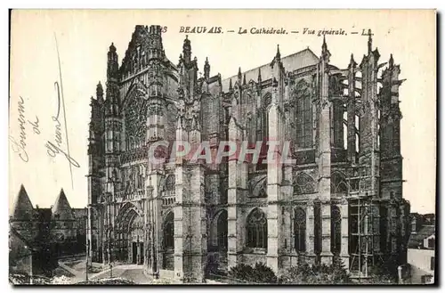 Ansichtskarte AK Beauvais La Cathedrale Vue Generale