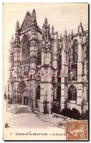 Cartes postales Cathedrale de Beauvais Le Grand portail