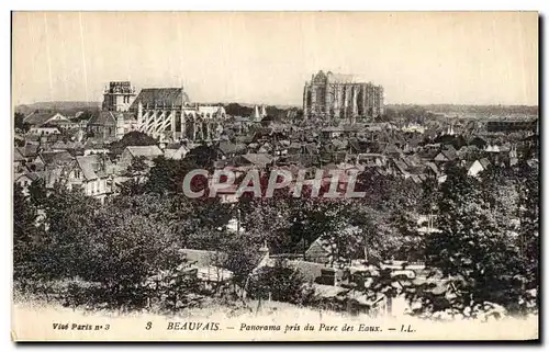 Cartes postales Beauvais Panorama Pris du Parc des Eaux