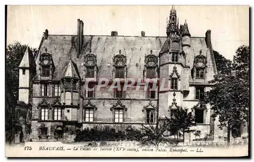 Cartes postales Beauvais La Palaise de Justice ancien Palais Episcopal