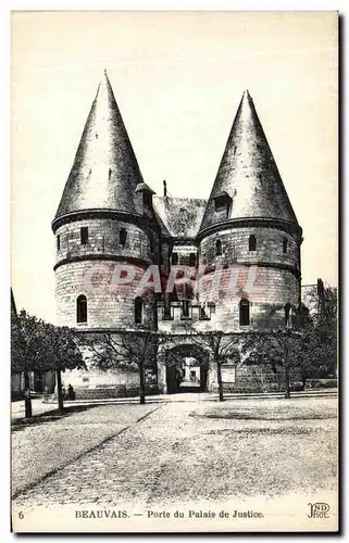 Cartes postales Beauvais Porte du Palais de Justice