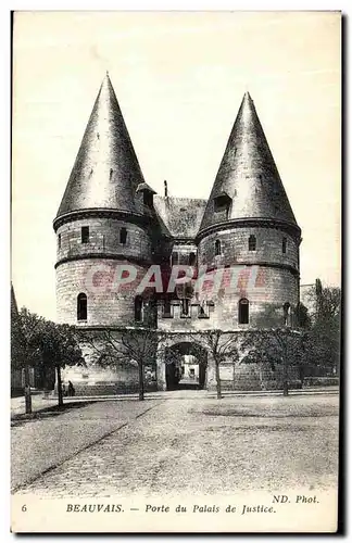 Cartes postales Beauvais Porte du Palais de Justice