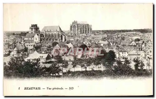 Cartes postales Beauvais Vue Genarale