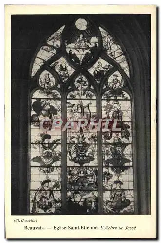 Cartes postales Beauvais Eglise Saint Etienne L Arbre de Jesse