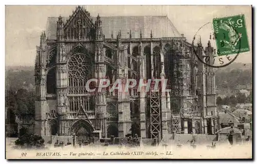 Cartes postales Beauvais Vue Generale La cathedrale