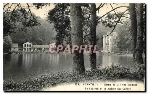 Ansichtskarte AK Chantilly Etang de la Reine Blanche Le Chateau de la Maison des Gardes