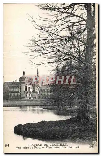 Cartes postales Chateau de Chantilly Vue prise du Parc V