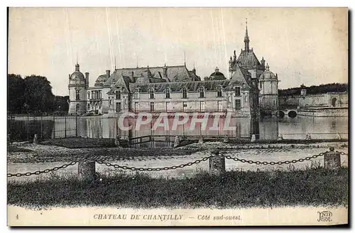 Ansichtskarte AK Chateau De Chantilly Cote Sud Ouest