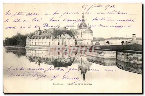 Cartes postales Chantilly Facade Du Petit Chateau