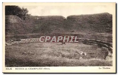 Cartes postales Ruines De Compiegne Le theatre