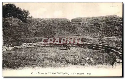 Ansichtskarte AK Ruines de Champlieu Le theatre