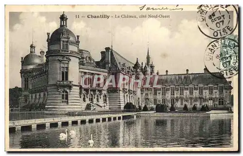 Cartes postales Chantilly Le Chateau cote Nord Ouest