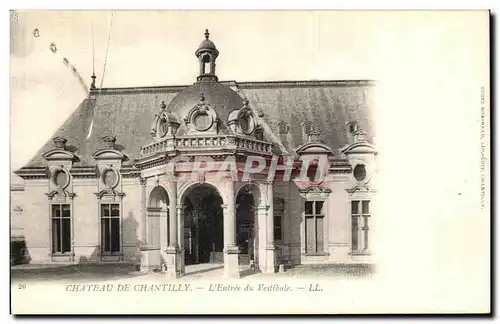 Ansichtskarte AK Chateau de Chantilly L Entree du vestibule