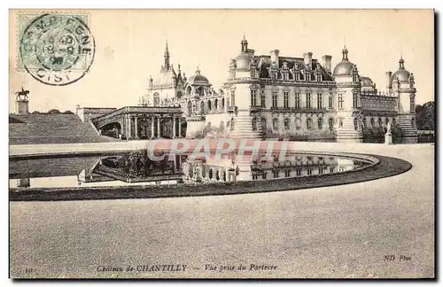 Cartes postales Chateau de Chantilly Vue Prise du parterre