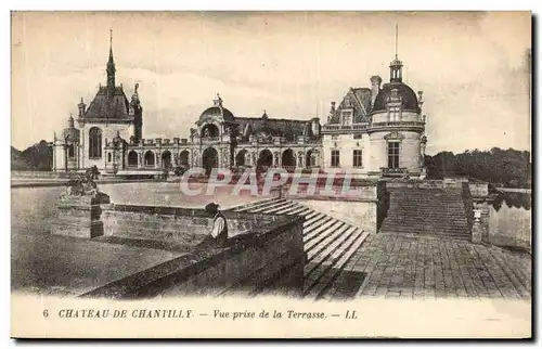 Cartes postales Chateau De Chantilly Vue Prise de terrasse