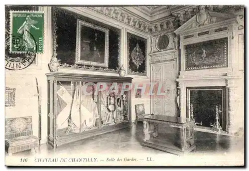 Cartes postales Chateau de Chantilly Salle des gardes