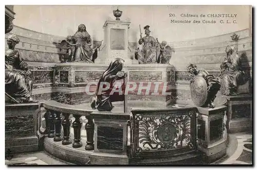 Cartes postales Chateau de Chantilly Mausolee des Conde