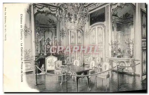 Ansichtskarte AK Chateau de Chantilly Le Cabinet du Princede Conde