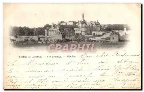 Cartes postales Chateau de Chantilly Vue Generale