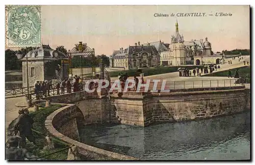 Cartes postales Chateau de Chantilly Entree