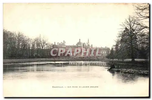 Cartes postales Chantilly Vue Prise Du jardin anglais