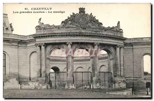 Cartes postales Chantilly Les grandes ecuries Le manege