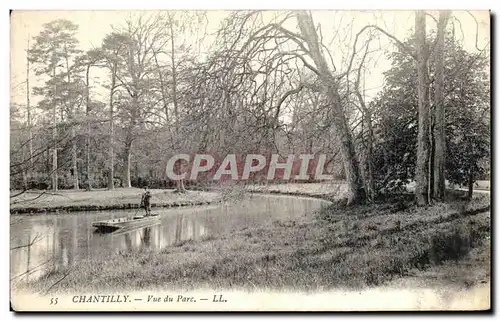 Cartes postales Chantilly Vue du Parc