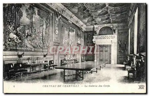 Ansichtskarte AK Chateau de Chantilly La Galerie des cerfs