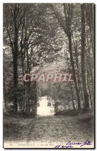 Cartes postales Chantilly Vue du Parc