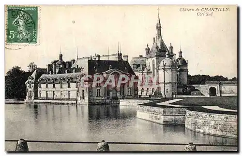 Cartes postales Chateau de Chantilly Cote Sud