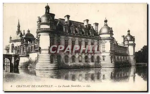 Cartes postales Chateau de Chantilly La Facade Nord Est